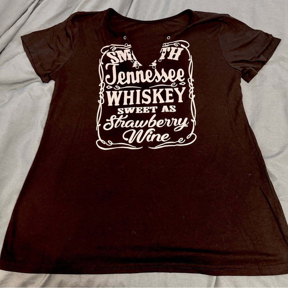 Black Graphic Tee with Bold Print